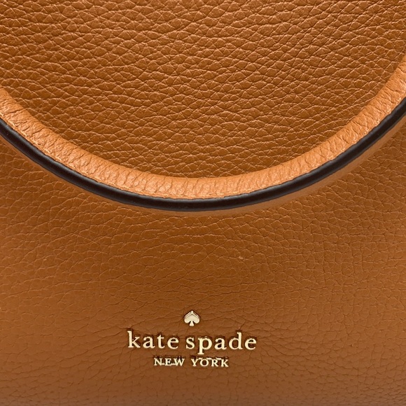 Kate Spade Leila Medium Triple Compartment Satchel Warm Ginger - Picture 14 of 16